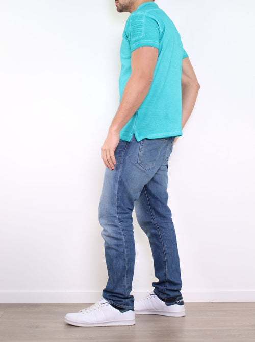 Polo uni manches courtes - Kiabi