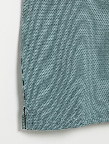 Polo uni pour homme à col polo