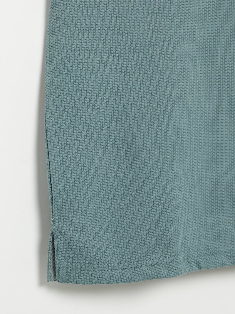 Polo uni pour homme à manches courtes Bleu - Kiabi