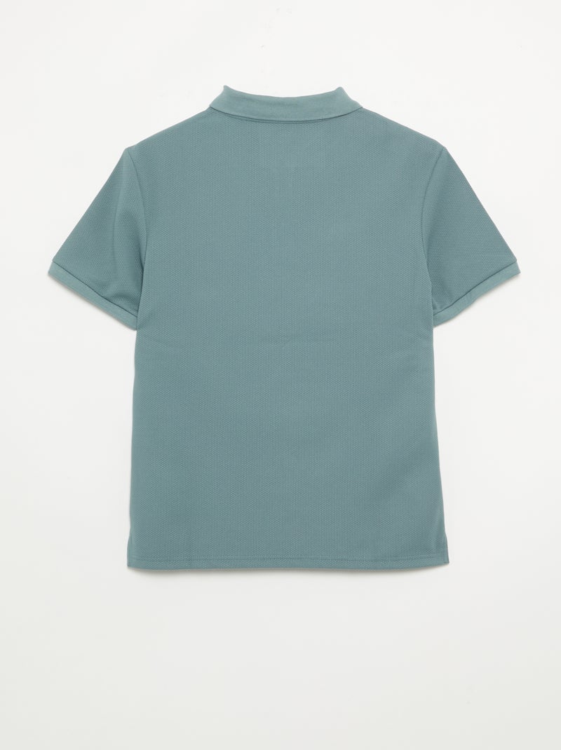 Polo uni pour homme à manches courtes Bleu - Kiabi