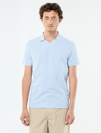 Polo uni pour homme à manches courtes