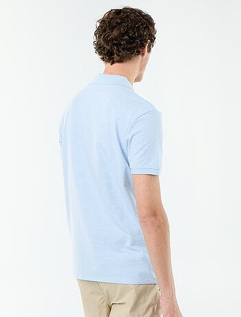 Polo uni pour homme à manches courtes