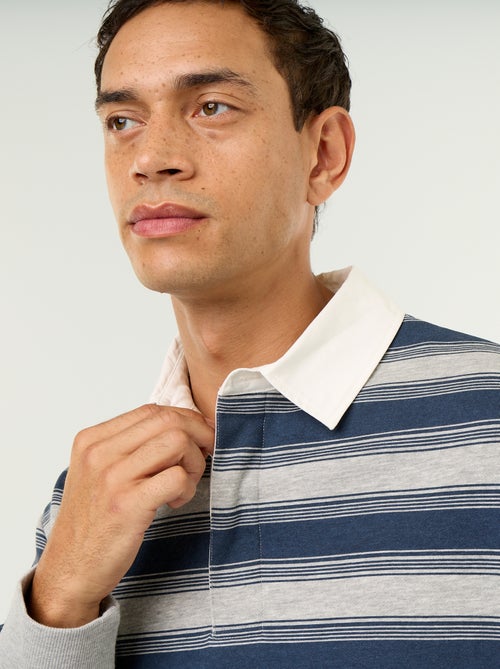 Polo uni style rugby manches longues - Kiabi Polo uni style rugby manches longues - Kiabi