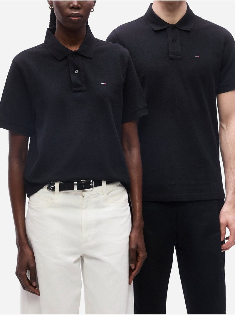 Polo unisexe - Tommy jeans Noir - Kiabi