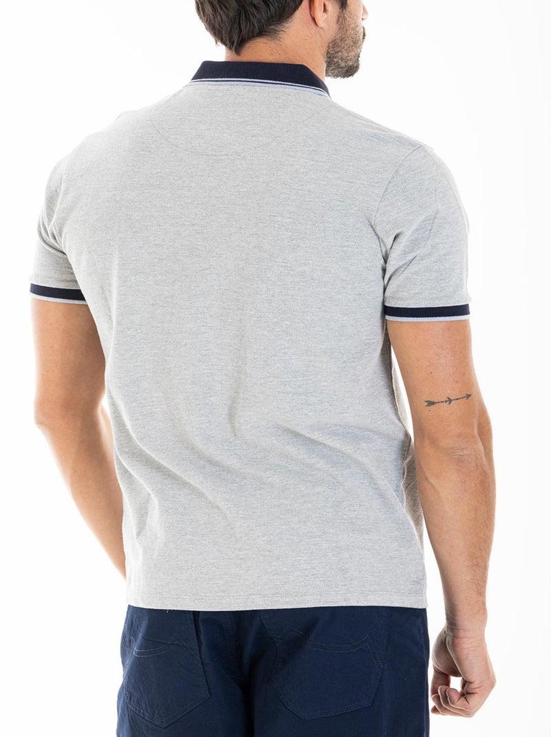 Polo yachting brodé CALLUM 'Rica Lewis' Gris - Kiabi