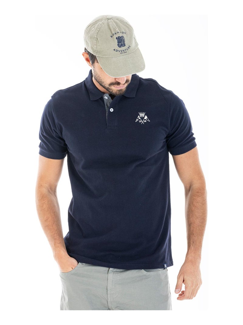 Polo yachting brodé COEN 'Rica Lewis' Bleu - Kiabi