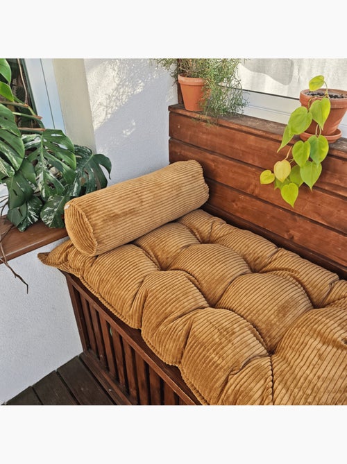 Polochon en velours côtelé pour matelas de sol - Kiabi