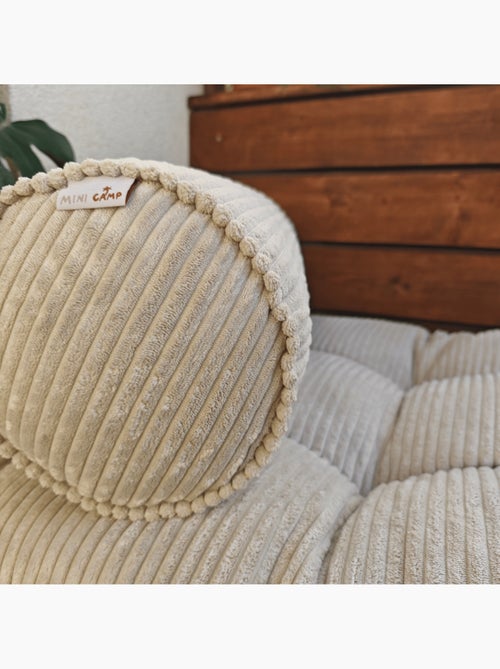 Polochon en velours côtelé pour matelas de sol - Kiabi