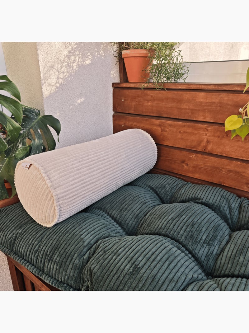 Polochon en velours côtelé pour matelas de sol Sable - Kiabi