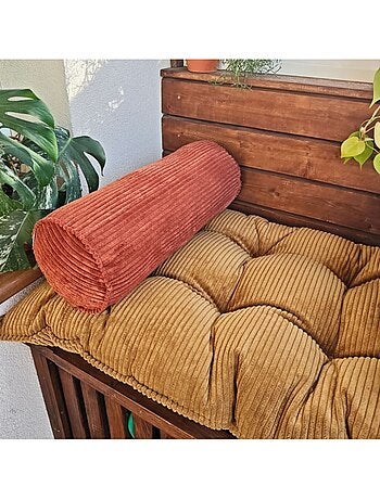 Polochon en velours côtelé pour matelas de sol