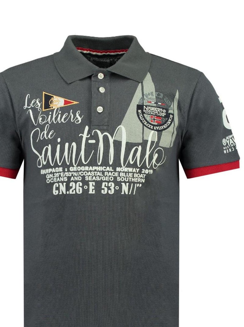 Polos 'Geographical Norway' 'Kalo Ss Men' Gris - Kiabi