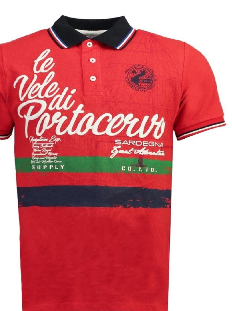 Polos 'Geographical Norway' 'Kingsley Ss Men' Rouge - Kiabi