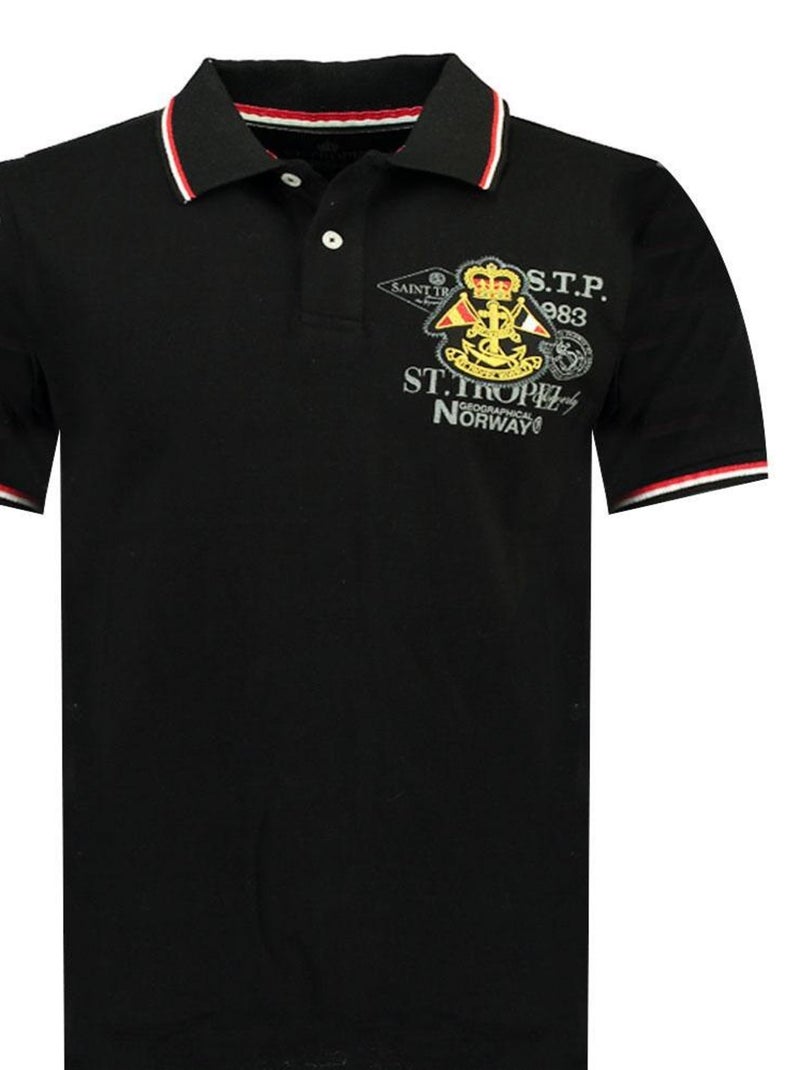Polos 'Geographical Norway' 'Kollobriere Ss Men' Noir - Kiabi