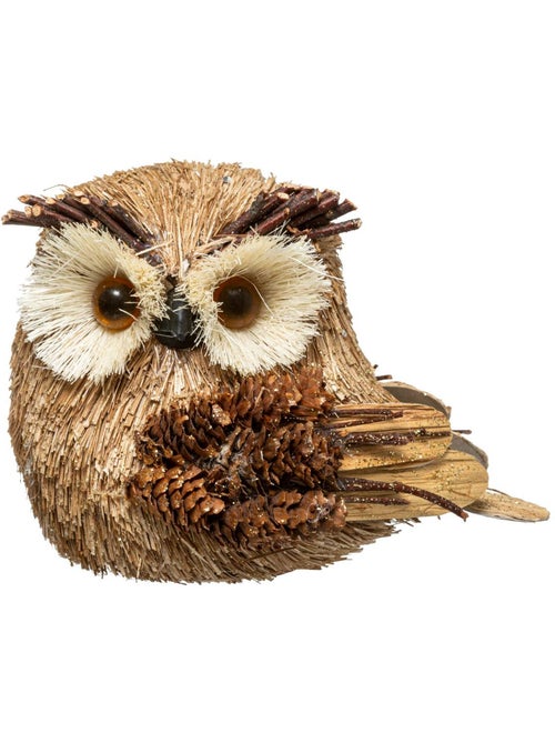 Polyfoam hibou pomme pin l 15 cm - Kiabi