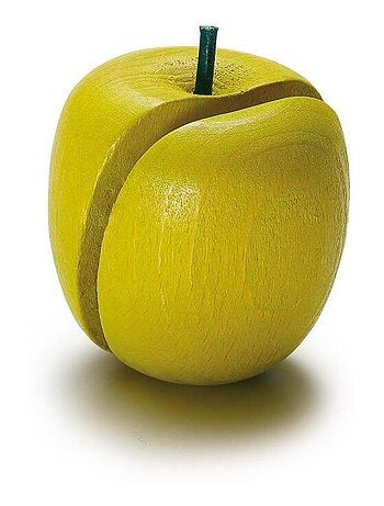 Pomme en bois à couper