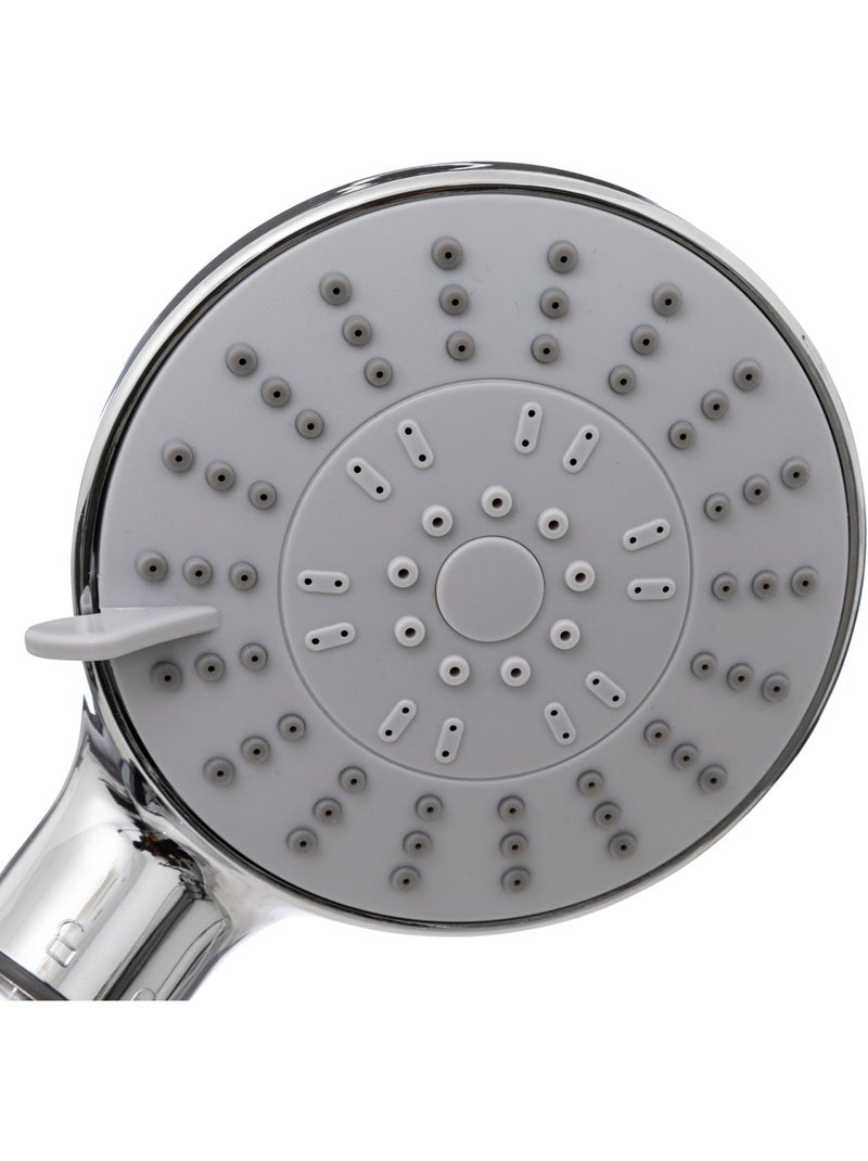 Pommeau de douche 5 fonctions Acier Transparent - Kiabi