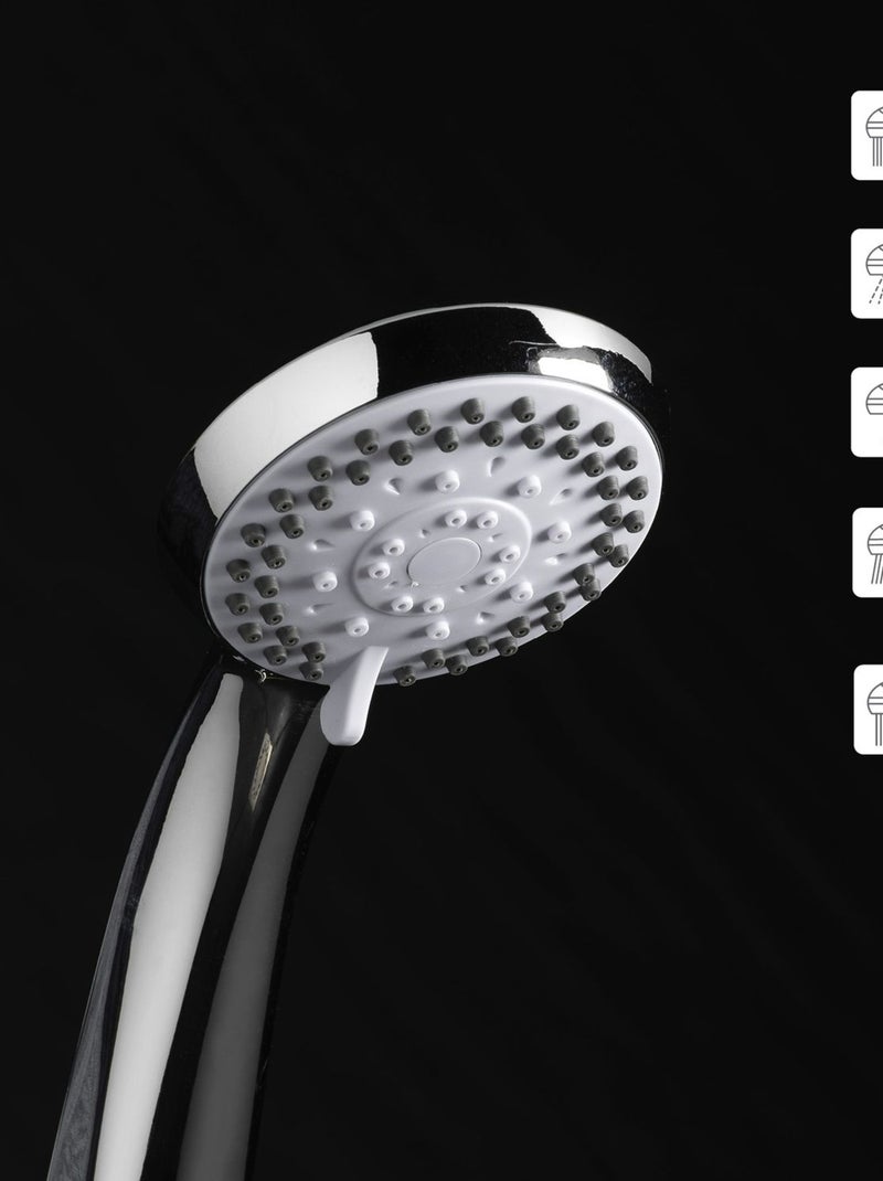Pommeau de douche 5 jets avec économiseur d'eau Argent - Kiabi