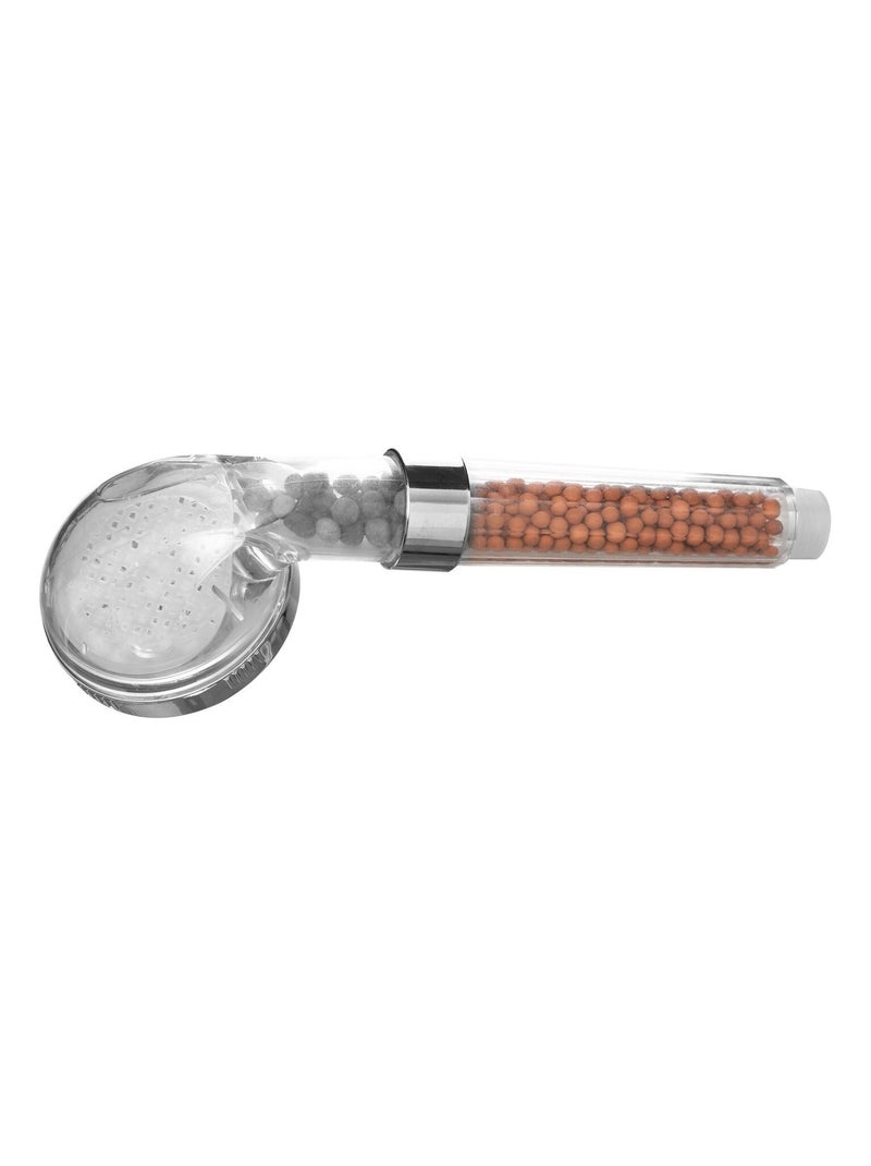 Pommeau de douche filtrant aux billes d'argile Argent - Kiabi
