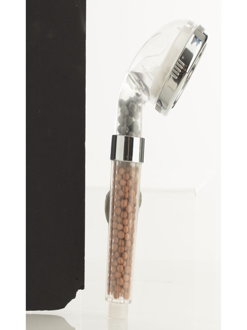 Pommeau de douche filtrant aux billes d'argile Argent - Kiabi