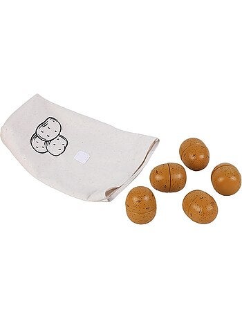 Pommes de terre en bois à couper