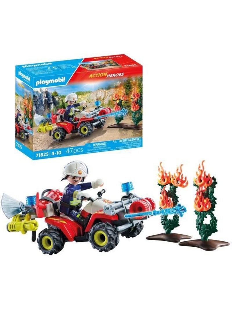 Pompier avec quad et deux arbustes enflammés N/A - Kiabi
