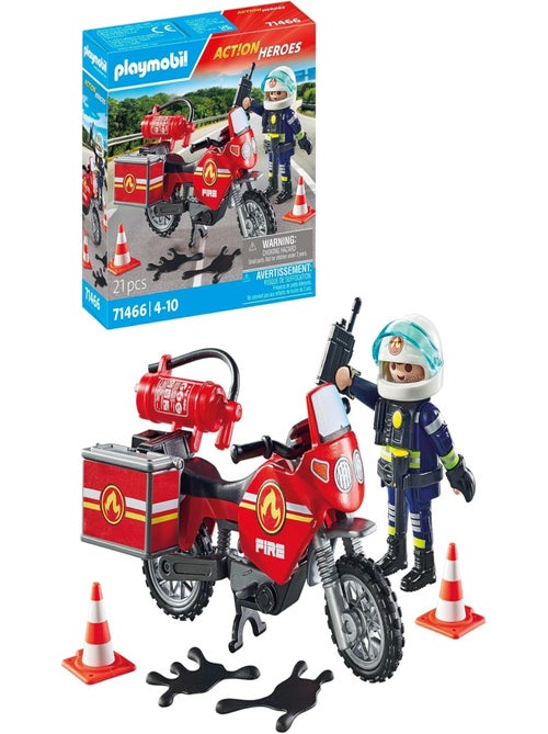 Pompier et moto - Action Hereos - Kiabi