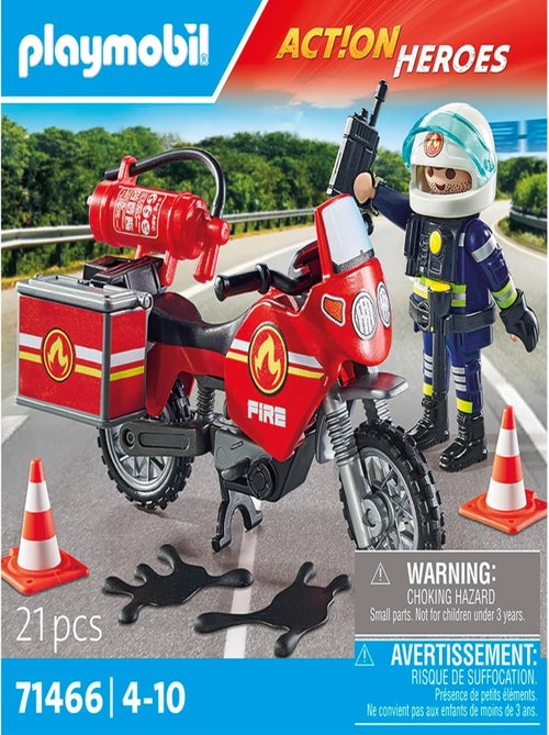 Pompier et moto - Action Hereos - Kiabi