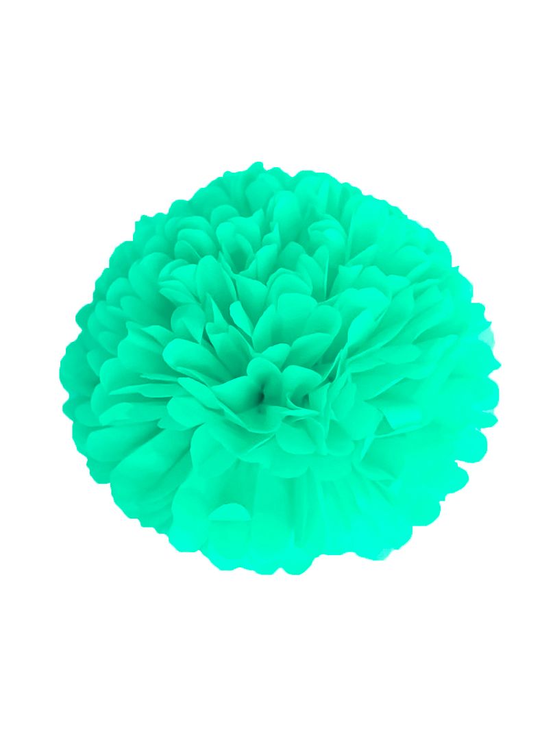 Pompon en papier 40 cm vert - Kiabi