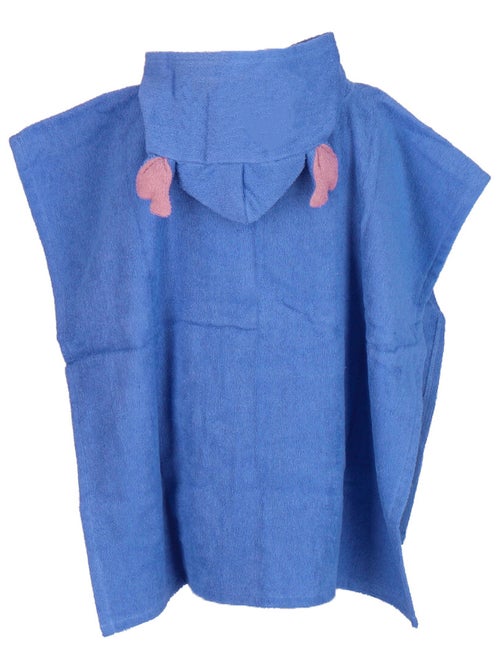Poncho à capuche Disney Stitch - 100% Coton matière serviette - Bleu - Kiabi