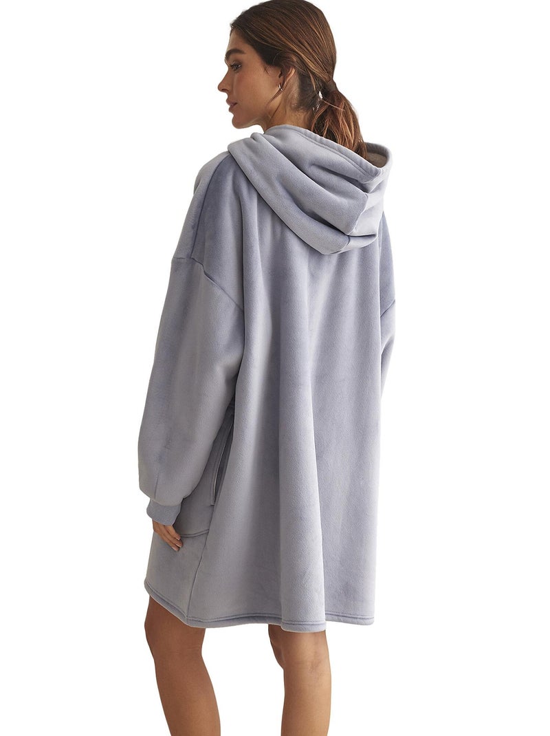 Poncho à capuche SUPERSOFT COMPLEMENTOS Bleu - Kiabi