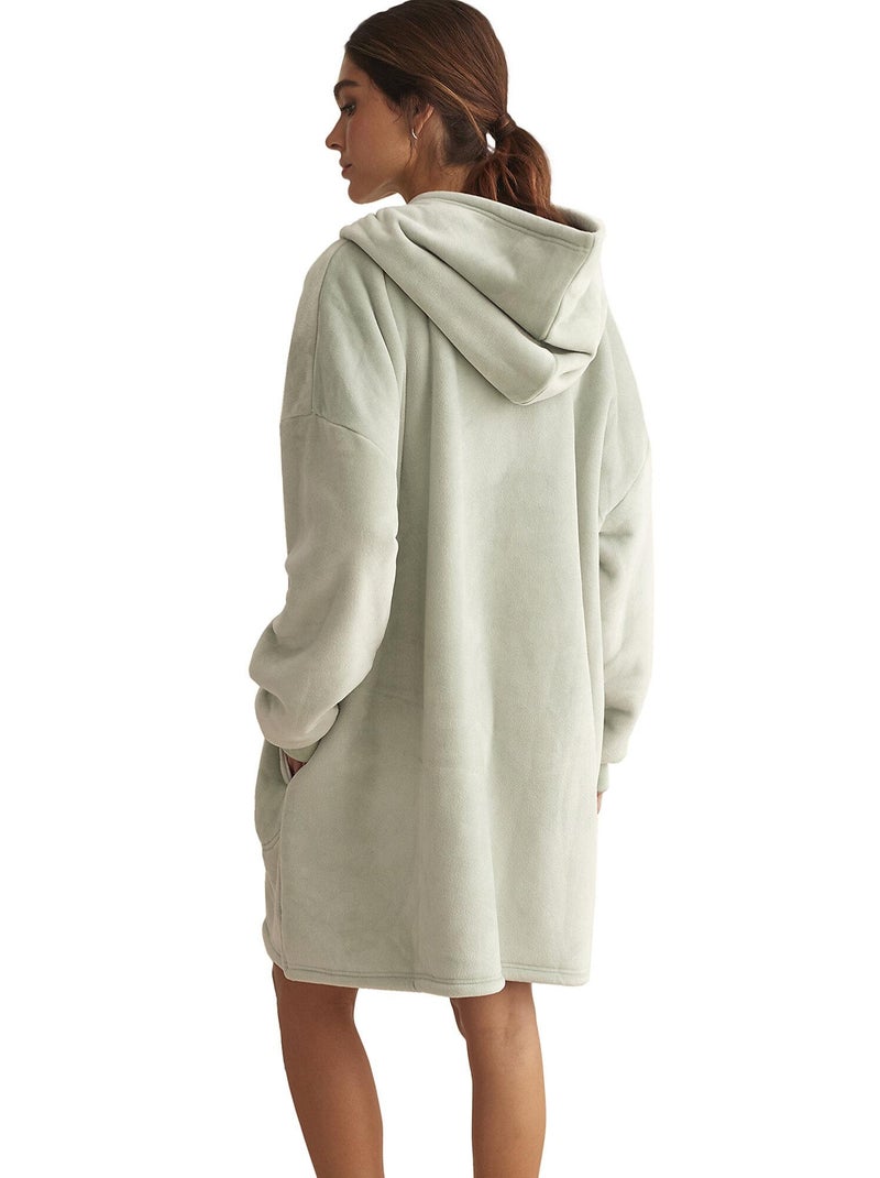 Poncho à capuche SUPERSOFT COMPLEMENTOS Vert - Kiabi