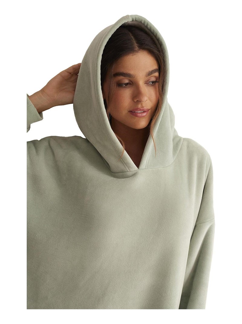 Poncho à capuche SUPERSOFT COMPLEMENTOS Vert - Kiabi