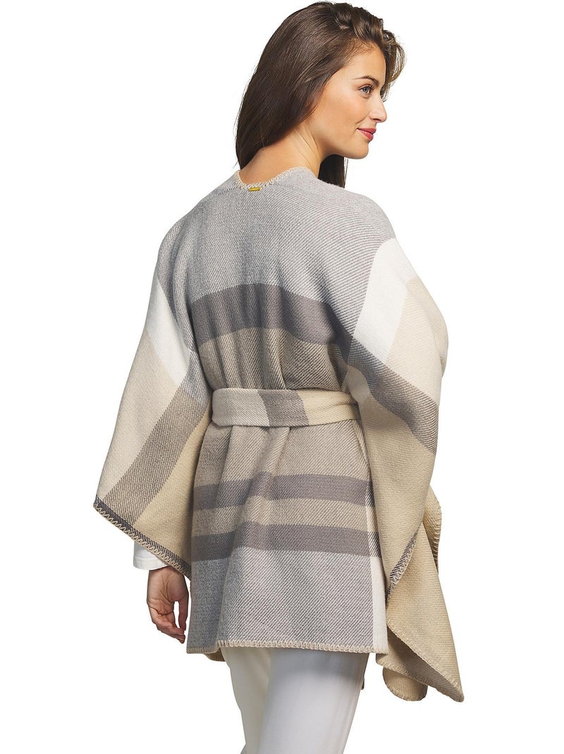 Poncho à ceinture Complementos Romantica Beige - Kiabi