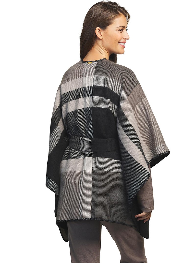 Poncho à ceinture Complementos Romantica Noir - Kiabi