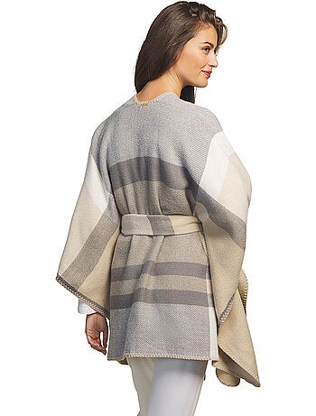 Poncho à ceinture romantica