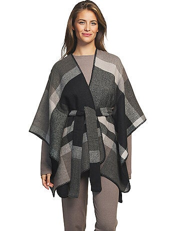 Poncho à ceinture romantica