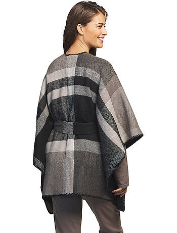 Poncho à ceinture romantica