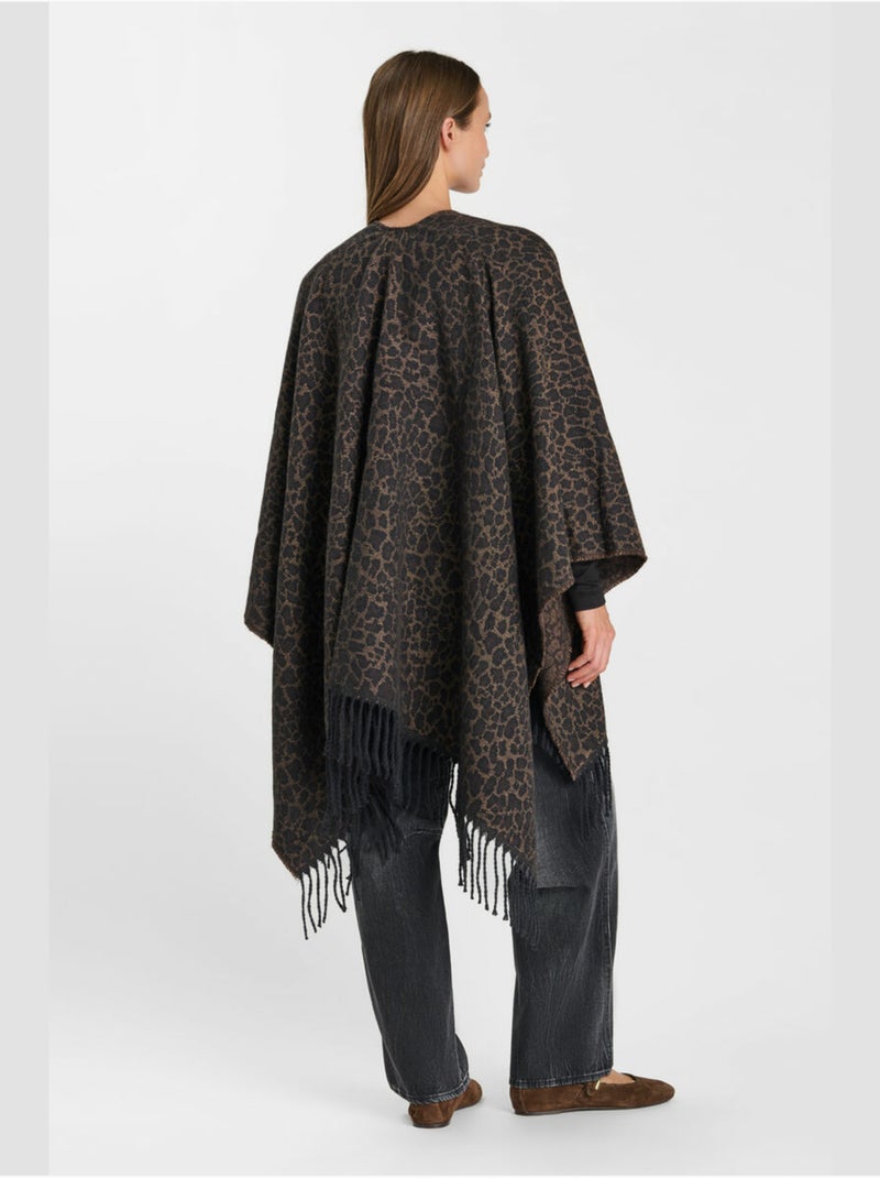 Poncho amber 'le temps des cerises' Marron - Kiabi