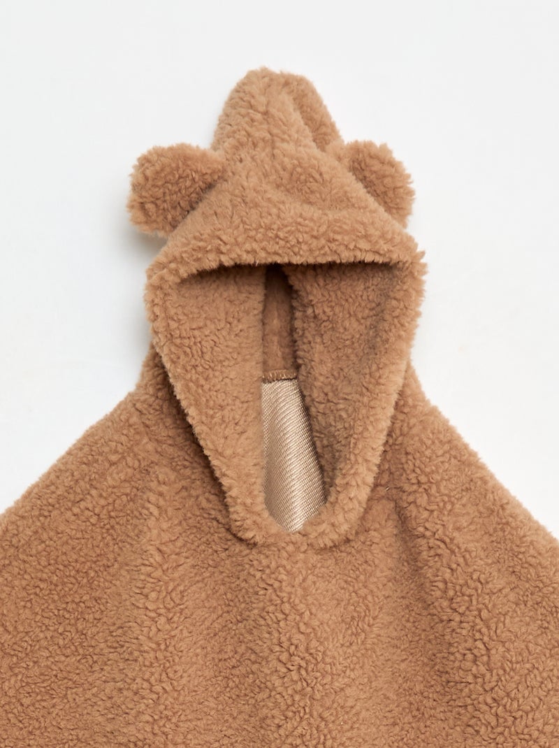 Poncho animé ours Beige - Kiabi