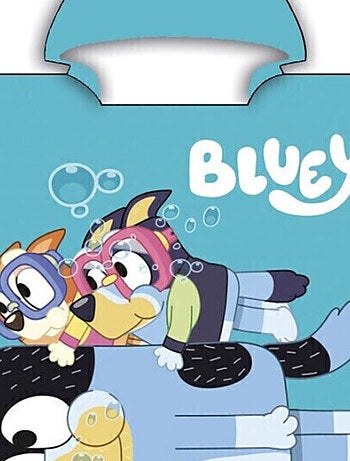 Poncho avec capuche - Bluey - 55x110 cm