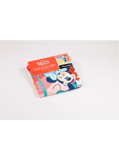 Poncho avec capuche - Minnie à la plage - 55x110 cm - Kiabi Poncho avec capuche - Minnie à la plage - 55x110 cm - Kiabi
