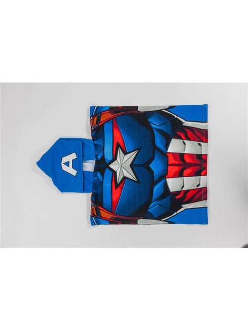 Poncho avec capuche Avengers Captain America - Kiabi