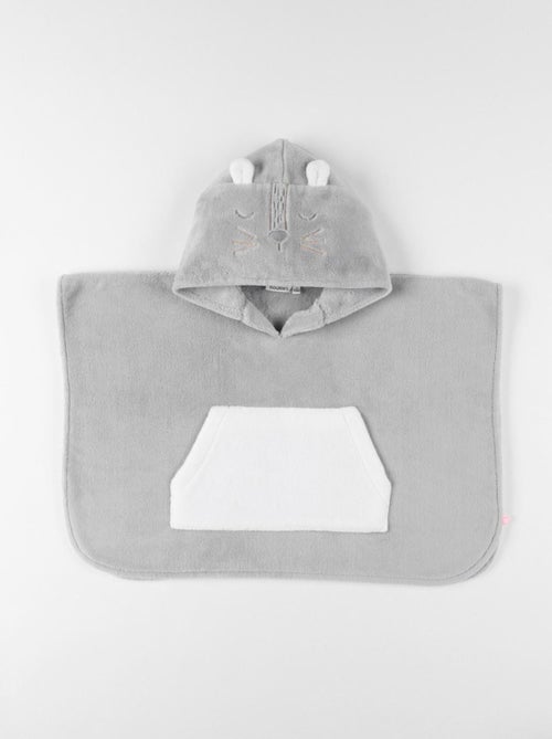 Poncho Babou en Groloudoux®, gris/écru Noukie's - Kiabi