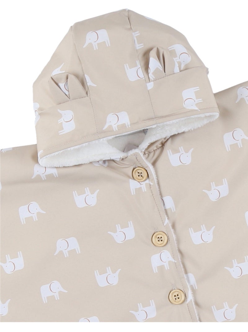 Poncho bébé, déperlant Noukie's Beige - Kiabi