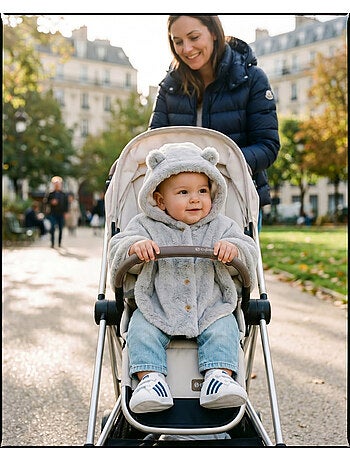 Poncho bébé, groloudoux® ultra doux noukie's