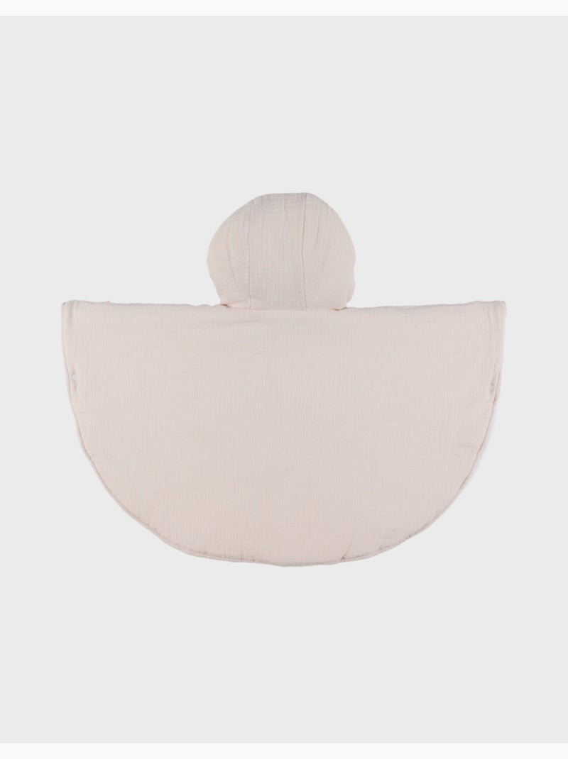 Poncho bébé, mousseline de coton bio Noukie's Beige - Kiabi