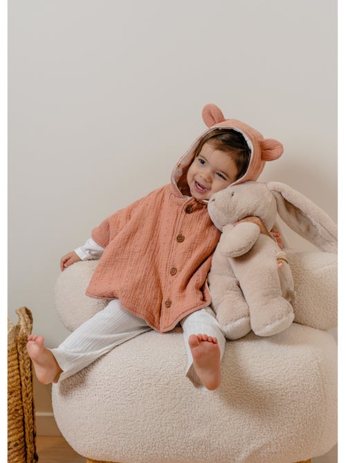 Poncho bébé, mousseline de coton bio Noukie's - Kiabi Poncho bébé, mousseline de coton bio Noukie's - Kiabi