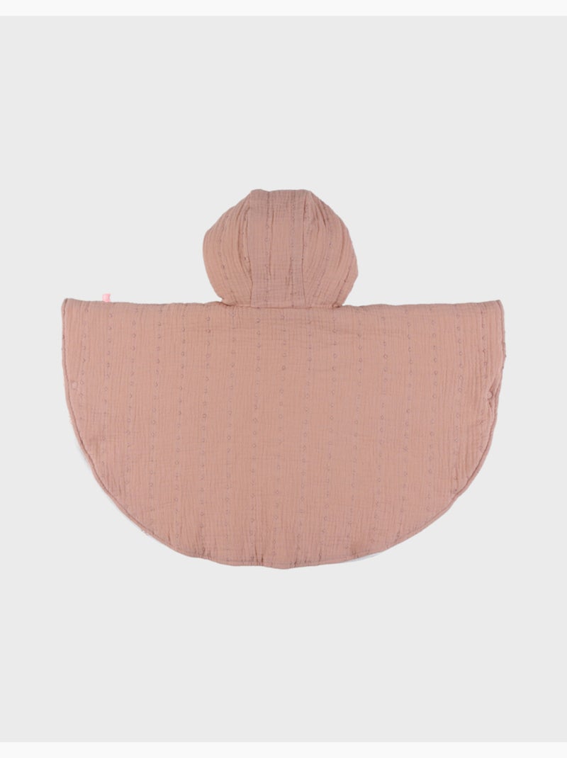Poncho bébé, mousseline de coton bio Noukie's Rose - Kiabi
