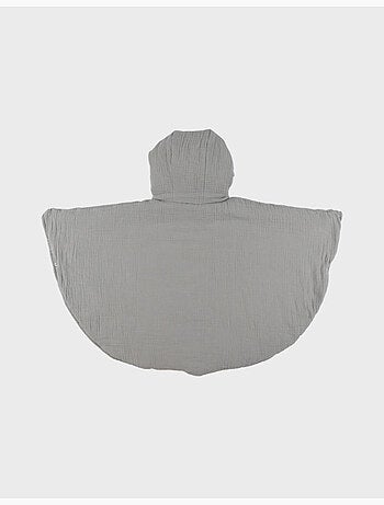 Poncho bébé, mousseline de coton bio Noukie's