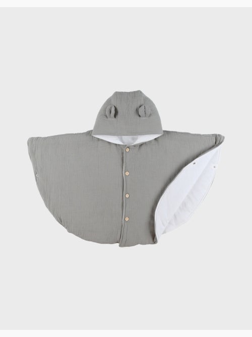 Poncho bébé, mousseline de coton bio Noukie's - Kiabi